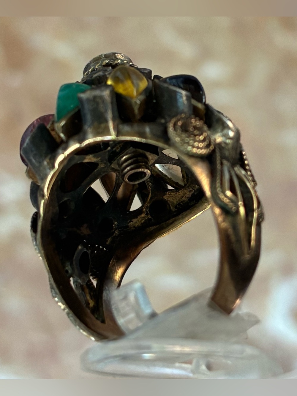 RARE Antique Thai Princess (Harem) Ring | 14KT Gold | Size 7 - Picture 3 of 5
